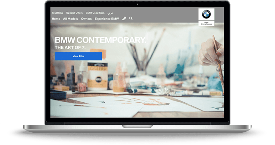 BMW Middle East Website Development, Web Maintenance Screenshot 02